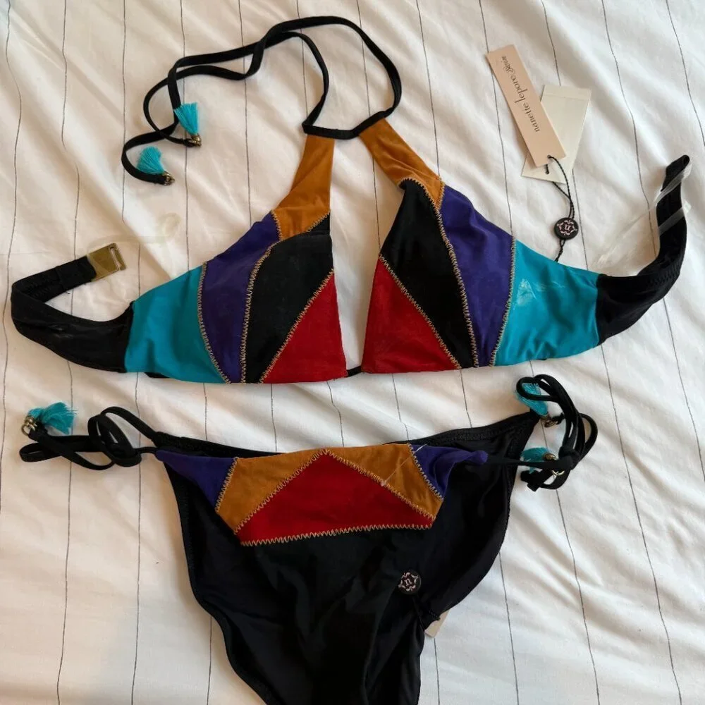 Nanette Lepore Large Serengeti Bikini top and. bottom